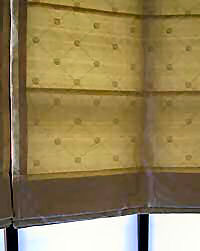 Roman Blind for curved window.