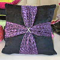 Cushion cover square with contrast cross.