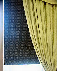 Simple roman blind, recess mounted.